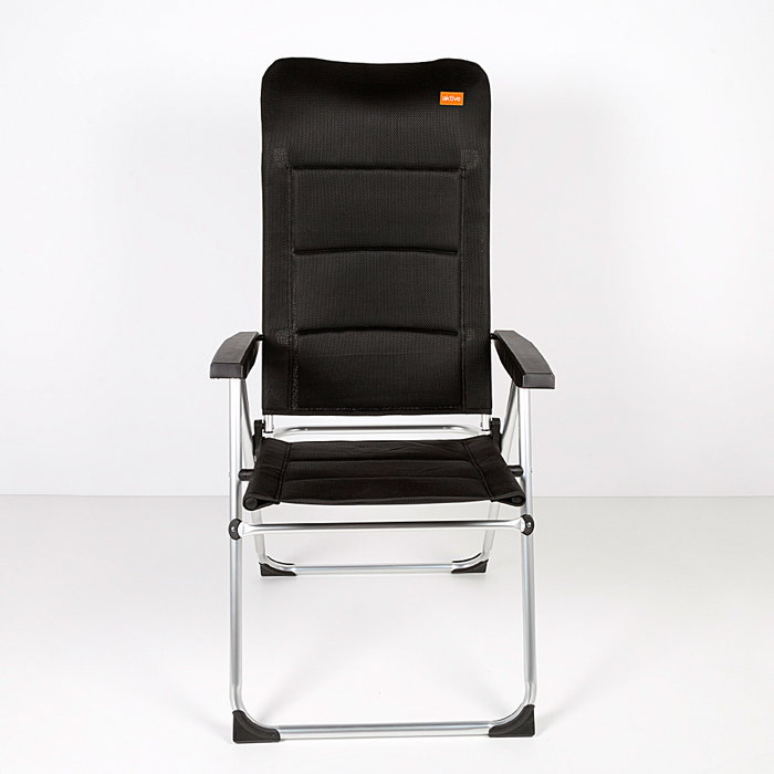 Aktive Silla plegable de jardín acolchado Deluxe respaldo alto multiposición