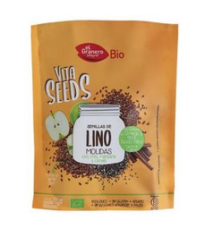 EL GRANERO Vitaseeds Semillas de Lino, Chía, Manzana y Canela Molidas Ecológicas - 200g