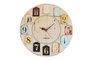 Wallity Ms-44 Reloj Decorativo MDF 40 cm Diámetro 5 mm Grosor para Hogar Salón Dormitorio Oficina