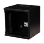 EQUIP EWM-06-3030-B Bastidor de Pared 6U, 10" (300x300mm), Puerta Frontal de Cristal, Negro, Acero