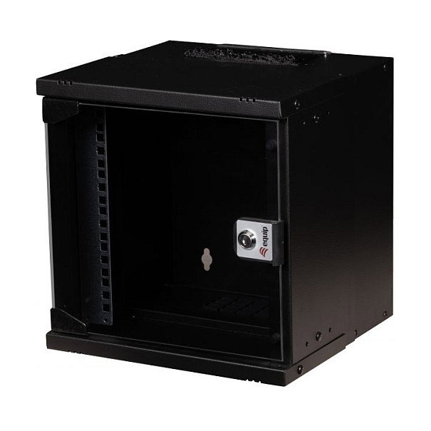 EQUIP EWM-06-3030-B 10" Bastidor de pared con puerta de vidrio 6U Negro EQUIP EWM-06-3030-B 10" Bastidor de pared con puerta de vidrio 6U Negro