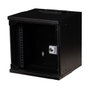 EQUIP EWM-06-3030-B 10" Bastidor de pared con puerta de vidrio 6U Negro