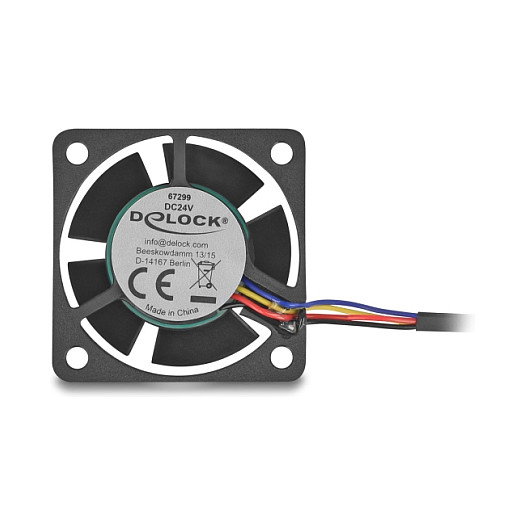 DeLOCK 67299 Ventilador Axial 24 V DC 40 x 40 x 20 mm Negro DeLOCK 67299 Ventilador Axial 24 V DC 40 x 40 x 20 mm Negro