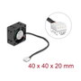 DeLOCK 67299 Ventilador Axial 24 V DC 40 x 40 x 20 mm Negro