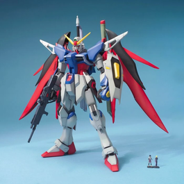 Bandai MG 1/100 Destiny Gundam - Maqueta Master Grade de Mobile Suit Gundam SEED Destiny, Kit de Modelismo con Detalle Mecánico y Arsenal Completo