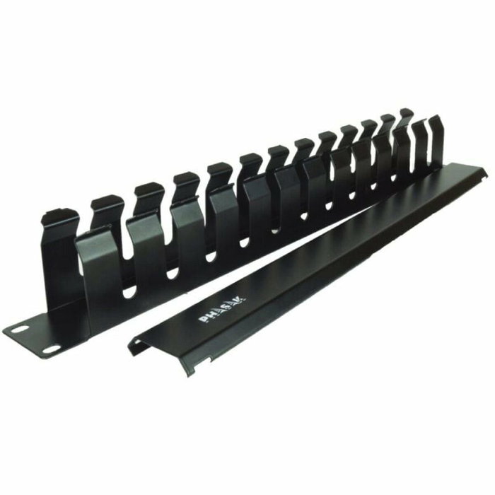 Phasak Panel Guía de Cables con Cepillo 1U Negro PA 1901
