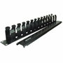 Phasak Panel Guía de Cables con Cepillo 1U Negro PA 1901