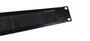 Phasak PA 1901 Panel Frontal Guiacables con Cepillo para Rack 19 Pulgadas 1U, Color Negro - Accesorio de Bastidor para Organización de Cables en Red y Servidores
