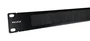 Phasak PA 1901 Panel Frontal Guiacables con Cepillo para Rack 19 Pulgadas 1U, Color Negro - Accesorio de Bastidor para Organización de Cables en Red y Servidores