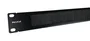 Phasak PA 1901 Panel Frontal Guiacables con Cepillo para Rack 19 Pulgadas 1U, Color Negro - Accesorio de Bastidor para Organización de Cables en Red y Servidores