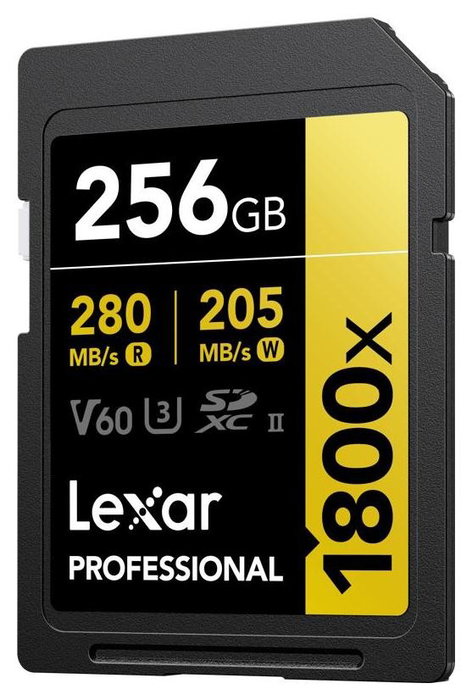 Lexar Professional 1800x SDXC 256 GB V60 U3