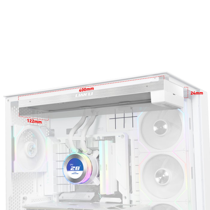 Lian Li Hydroshift II LCD-C 360N Blanco