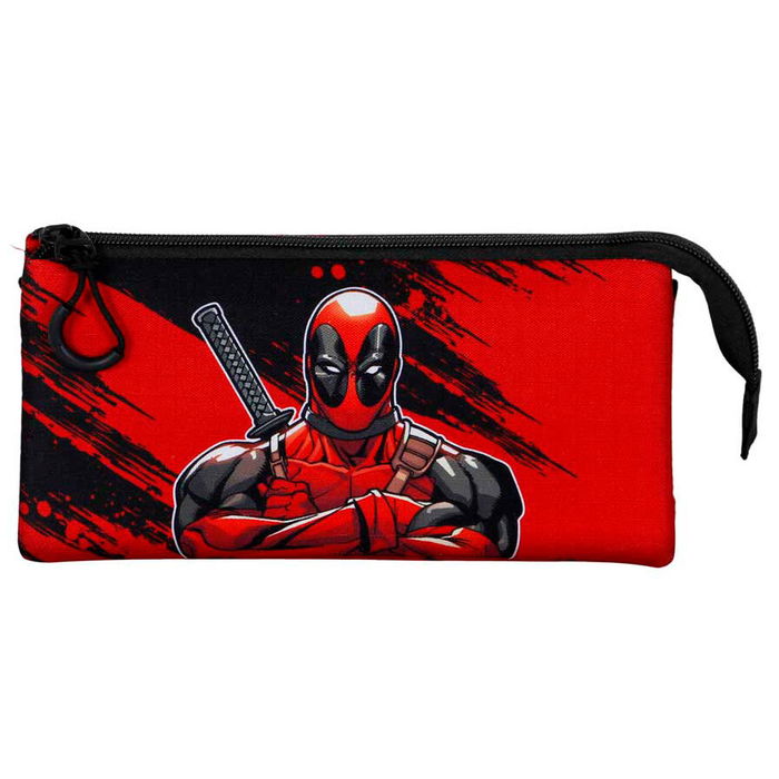 Karactermania Portatodo Plus Bad Deadpool Marvel Triple Estuche 10x23,5x5cm Karactermania Portatodo Plus Bad Deadpool Marvel Triple Estuche 10x23,5x5cm