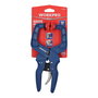 Workpro Pinza de Resorte con Carraca 50 mm (2 pulg) Alicate de Presión Nylon Azul, Robusto Mecanismo de Trinquete