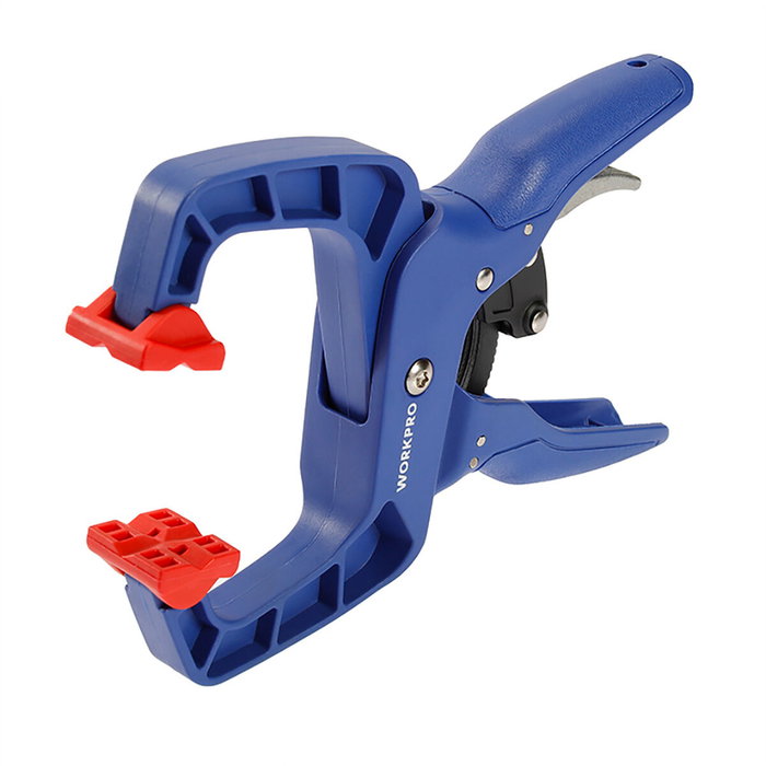 Workpro Pinza de resorte con carraca 50 mm Azul