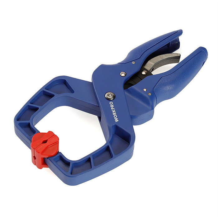 Workpro Pinza de resorte con carraca 50 mm Azul