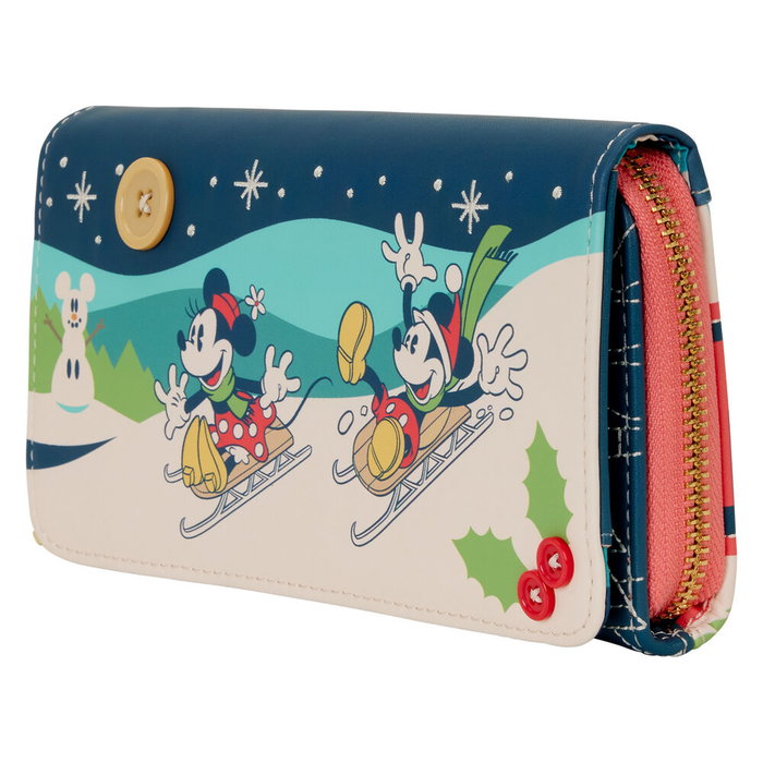 Loungefly Cartera Mickey & Minnie Holiday Disney