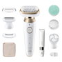 Braun Silk-epil 9 Flex 9-481 Epiladora 3D SensoSmart Oro/Blanco con Cabezal Bikini