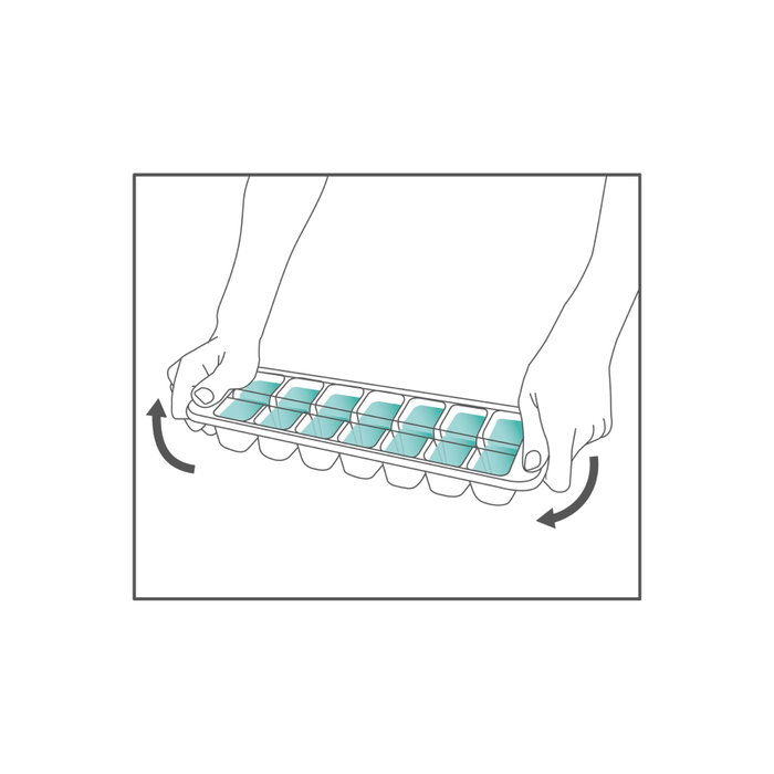 Joseph Joseph Flow Easy-fill Bandeja para cubitos de hielo Azul Ice-cube Tray Joseph Joseph Flow Easy-fill Bandeja para cubitos de hielo Azul Ice-cube Tray