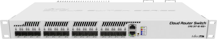 MikroTik CRS317-1G-16S+RM Switch Gestionado 16x SFP+ 1x Gigabit Ethernet