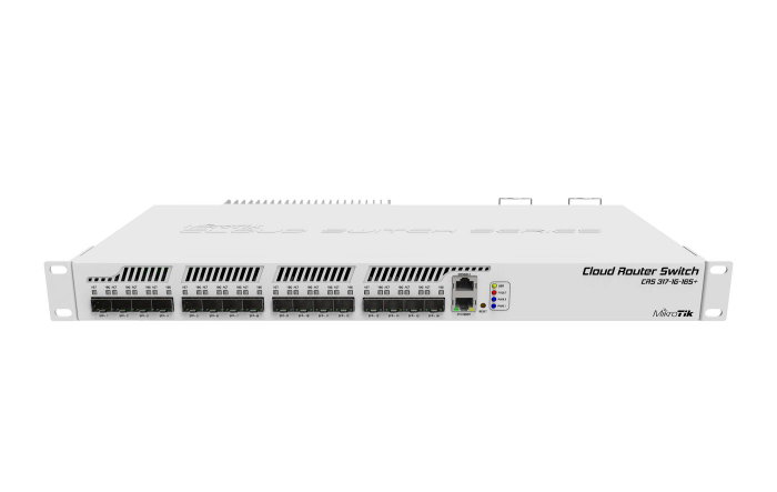 MikroTik CRS317-1G-16S+RM Switch Gestionado 16x SFP+ 1x Gigabit Ethernet