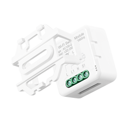 Tuya Interruptor Smart WiFi Módulo Relé Inteligente con soporte para Alexa y Google Home, 250W, Blanco
