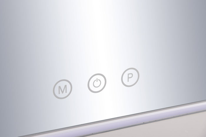 DKD Home Decor Espejo LED de Cristal 35x9,5x45 con Control Táctil