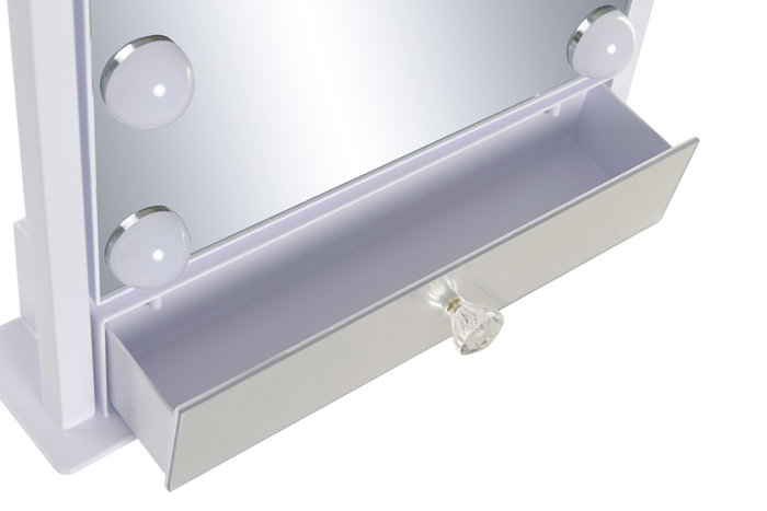 DKD Home Decor Espejo LED de Cristal 35x9,5x45 con Control Táctil