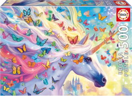Educa Borras Puzzle 500 Piezas Unicornio Arcoíris