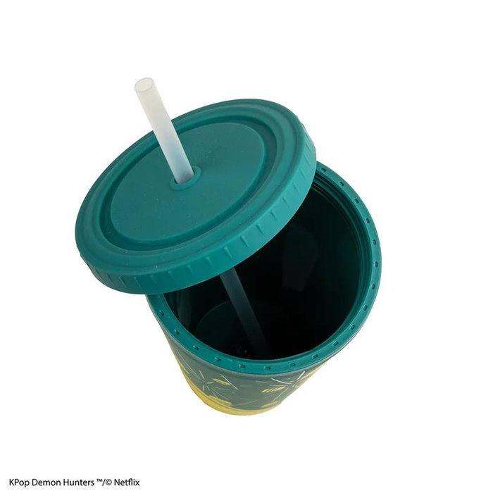 Cinereplicas Tumbler Reutilizable con Pajita KPop Demon Hunters Zoey - Diseño Anime y K-Pop, Capacidad 500-600 ml, Vaso para Bebidas Frías Cinereplicas Tumbler Reutilizable con Pajita KPop Demon Hunters Zoey - Diseño Anime y K-Pop, Capacidad 500-600 ml, Vaso para Bebidas Frías