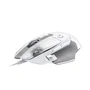 Logitech G502 X Ratón Ergonómico Gaming Cableado Blanco 25600 DPI 13 Botones