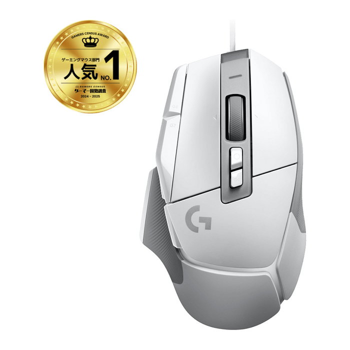 Logitech G502 X - Ratón Gaming Ergonómico con Sensor HERO 25K, 25600 DPI, 13 Botones Programables, Blanco, Cable USB Tipo A - EER2 Logitech G502 X - Ratón Gaming Ergonómico con Sensor HERO 25K, 25600 DPI, 13 Botones Programables, Blanco, Cable USB Tipo A - EER2