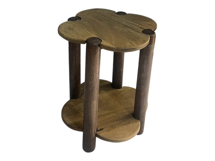 DKD Home Decor Mesita Auxiliar Urban Marrón - 40 x 40 x 47 cm, Desmontable DKD Home Decor Mesita Auxiliar Urban Marrón - 40 x 40 x 47 cm, Desmontable