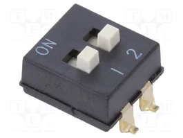Aratas (Formerly Omron Components) DIP-SWITCH de 2 secciones SMT