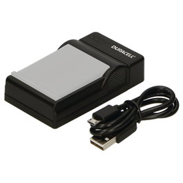 Duracell Cargador con Cable USB para Olympus Li-40B/Fuji NP-45
