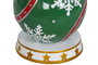 DKD Home Decor Figura LED de Resina con Bolas Rojo y Verde