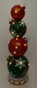 DKD Home Decor Figura LED de Resina con Bolas Rojo y Verde