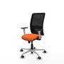 PIQUERAS Y CRESPO Silla de oficina Zulema con Mecanismo Sincro, Naranja y Negro