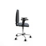 PIQUERAS Y CRESPO Silla de oficina Aýna Gris con Brazos 2D y Base Cromada
