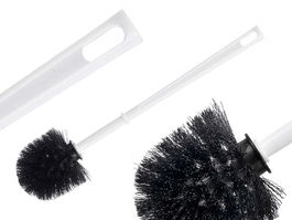 Berilo Escobilla Baño Blanca Negra 8x36x8 cm (Set de 48)