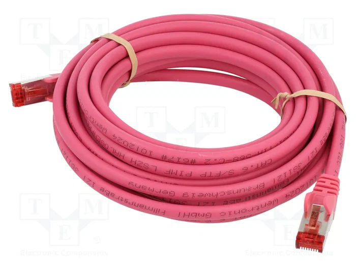 GOOBAY Patch Cord Cat 6 S/FTP 5m Rosa