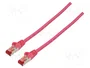 GOOBAY Patch Cord Cat 6 S/FTP 5m Rosa