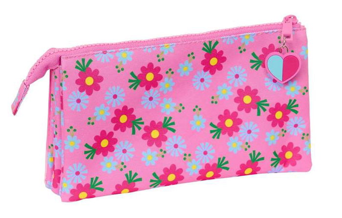 Portatodo Triple Trolls Rosa 22 x 12 x 3 cm