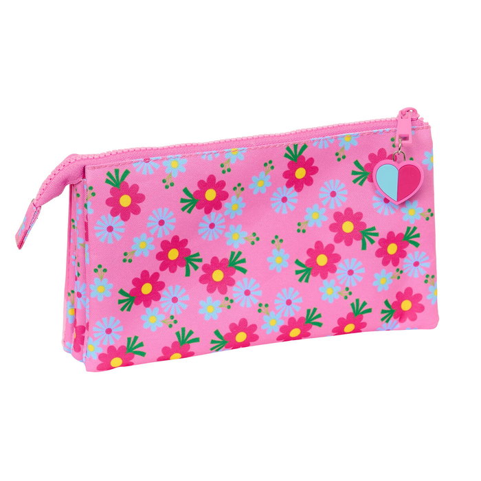 Portatodo Triple Trolls Rosa 22 x 12 x 3 cm