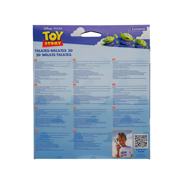 Lexibook Walkie Talkies 3D Toy Story Tw18TS para niños - 500m alcance Lexibook Walkie Talkies 3D Toy Story Tw18TS para niños - 500m alcance
