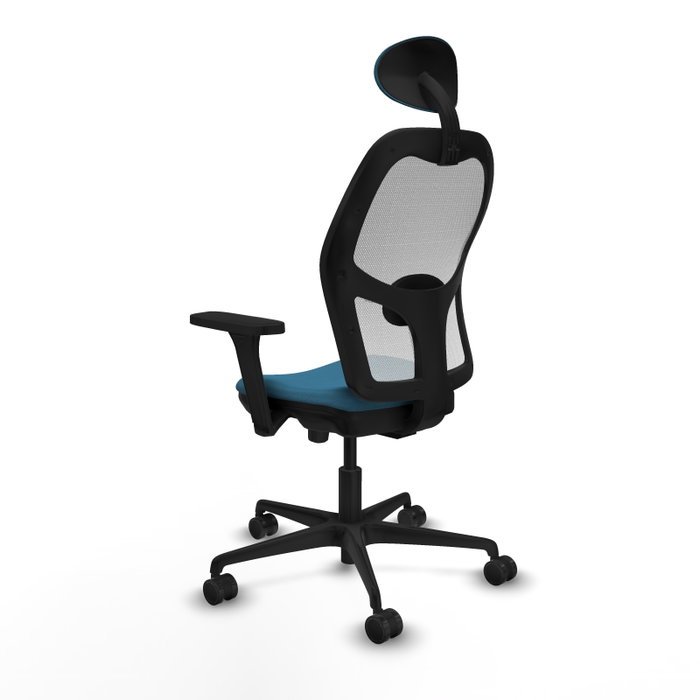 PIQUERAS Y CRESPO Silla de oficina Jorquera con mecanismo Sincro/Traslack, Verde petróleo y Blanco PIQUERAS Y CRESPO Silla de oficina Jorquera con mecanismo Sincro/Traslack, Verde petróleo y Blanco