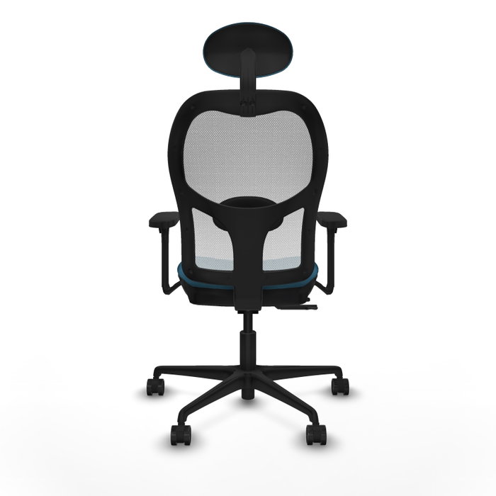 PIQUERAS Y CRESPO Silla de oficina Jorquera con mecanismo Sincro/Traslack, Verde petróleo y Blanco PIQUERAS Y CRESPO Silla de oficina Jorquera con mecanismo Sincro/Traslack, Verde petróleo y Blanco