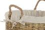 DKD Home Decor Cesta Cottage Marron Crudo Mimbre Algodon 75 x 75 x 75 cm Set 5 Piezas