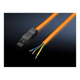 Rittal-Werk Cable de alimentación interno 2500.400, 3 m, Naranja, 5 unidades