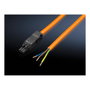 Rittal-Werk Cable de alimentación interno 2500.400, 3 m, Naranja, 5 unidades